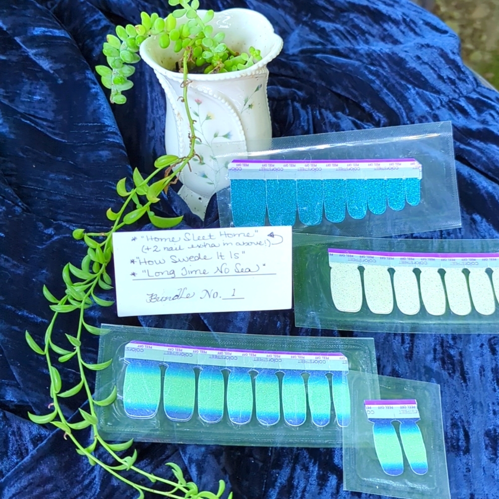 NEW & UNUSED BUNDLE/3: COLOR STREET NAIL 💅✨ POLISH PACKS (+2 nail🌟extras!)